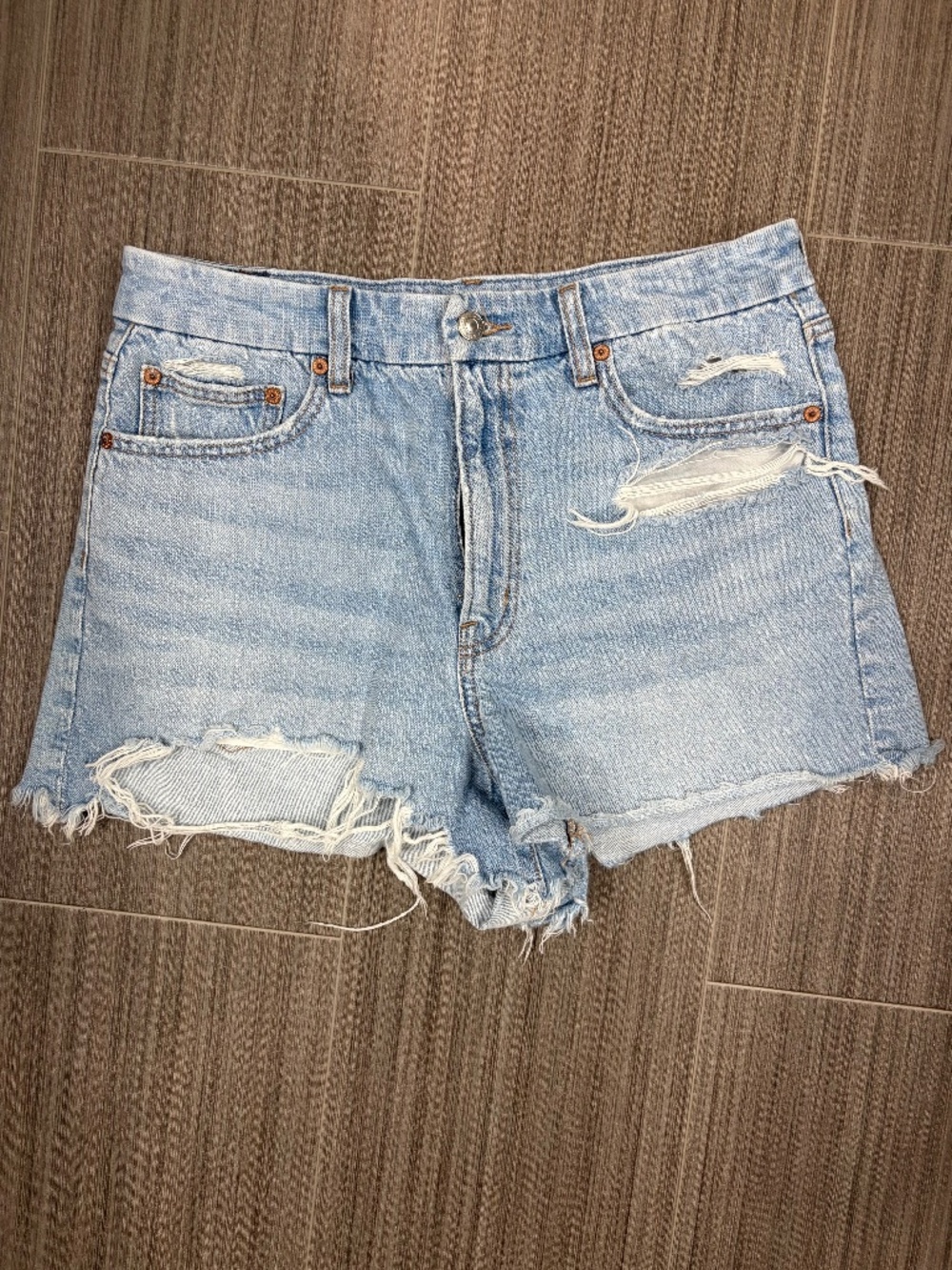 American Eagle curvy jean shorts